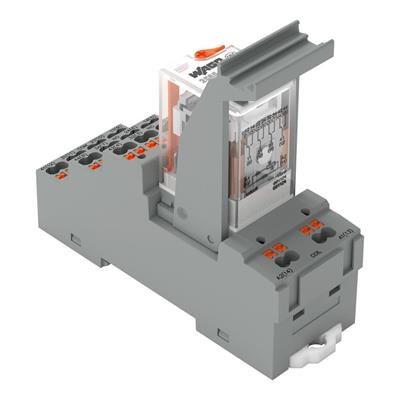 WAGO 2585-548 Röle modülü, Nominal Giriş Gerilimi: 230 VAC; 4 Değişken Kontak; Sarı Durum Göstergesi