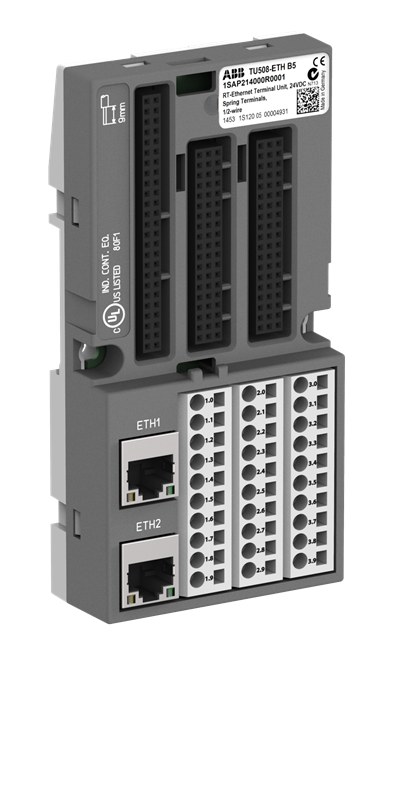 TU508-ETH  ARAYÜZ TERMİNAL ÜNİTESİ ETHERNET PROTOKOLLERİ İÇİN YAYLI TERMİNALLER