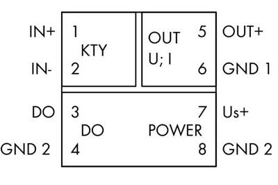 WAGO 857-820   KTY Sensörler İçin Sıcaklık Sinyali Şartlandırıcı Akım ve Gerilim Çıkışı Sinyali DIP Switch ile Konfigürasyon Besleme Gerilimi 24 VDC 6mm Modül Genişliği Açık Gri