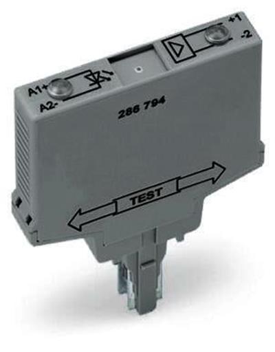 WAGO 286-794   Optokuplör Modülü Nominal Giriş Gerilimi 24VDC Kırmızı Durum Göstergesi Gri