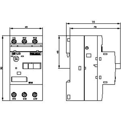 3RV1011-1CA10 1.8-2.5A Motor Koruma Şalteri 100KA Boy S00