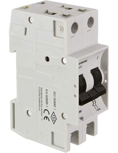 5SQ2570-2YA02 2X2A 3KA C Otomat 1Faz+Nötr