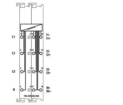 WAGO 750-495/040-000   3 Fazlı Güç Ölçümü 690 VAC 1A Aşırı