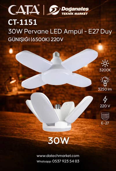 CT-1151 30W 3200K PERVANE AMPUL (GÜNIŞIĞI)