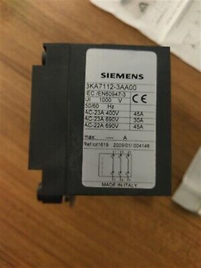 3KA7112-3AA00 3KA71 YÜK AYIRICISI SİGORTASIZ YÜK ALTINDA AÇMA KAPAMA YAPILABİLİR