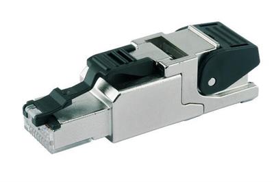 WAGO 750-977/000-012  Konnektör ETHERNET RJ-45 Cat 6A Düz Kod T568B AWG 22