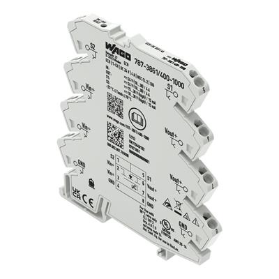 WAGO 787-3861/400-1000  Elektronik Devre Kesici 1 Kanallı 24VDC Giriş Gerilimi 4A NEC Sınıf 2 Sinyal Kontağı