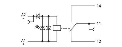 WAGO 859-391   Röle Modülü Nominal Giriş Gerilimi 110VDC 1 Değişken Kontak Demiryolu Kırmızı Durum Göstergesi Modül Genişliği 6mm 2.50mm² Gri