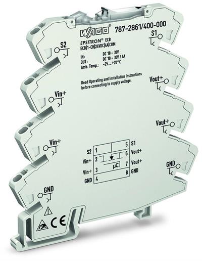 WAGO 787-2861/400-000 Elektronik Devre Kesici 1 Kanallı 24VDC Giriş Gerilimi 4A Sinyal Kontağı
