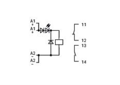 WAGO 286-320   Röle Modülü Nominal Giriş Gerilimi 24VDC 1 Normalde Kapalı 1 Normalde Açık Kontak Sınırlayıcı Sürekli Akım 6A Kırmızı Durum Göstergesi Modül Genişliği 20mm Gri