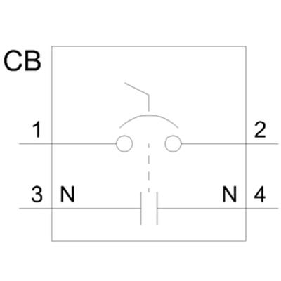 5SY4563-7 63A  1+N  70mm OTOMAT  ANAHTARLI OTOMATİK SİGORTA  10kA  C TİPİ  YAVAŞ