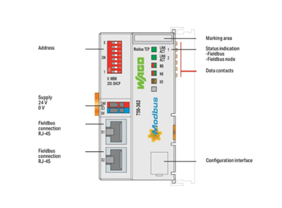 Wago 750-362 MODBUS Fieldbus Kuplörü; 4. nesil