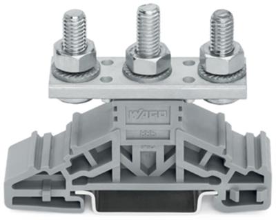 WAGO 885-306  Pabuç Bağlantılı Klemens Dın-Ray 35x15 Ve 35x7.5 İçin 3 Saplama M6 35mm² Gri