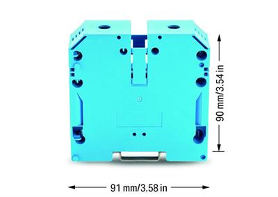 WAGO 883-1204  2 İletkenli Geçiş Klemensi 120 Mm² Vidalı Bağlantı Mavi