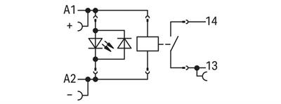 WAGO 788-357   Röle Modülü Nominal Giriş Gerilimi 24VDC 1 Normalde Açık Kontak Sınırlayıcı Sürekli Akım 16A Kırmızı Durum Göstergesi Modül Genişliği 15mm