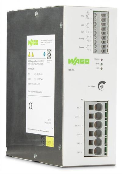 WAGO 787-915  UPS Şarj Cihazı ve Kontrolörü 24VDC Giriş Gerilimi 24VDC Çıkış Gerilimi 40A Çıkış Akımı