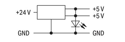 WAGO 859-801 DC/DC Konvertör 24VDC Giriş Gerilimi 5VDC Çıkış Gerilimi 0.4A Çıkış Akımı 2.50mm² Gri