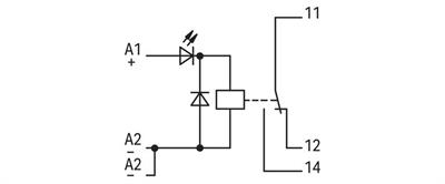 WAGO 286-304   Röle Modülü Nominal Giriş Gerilimi 24VDC 1 Değişken Kontak Sınırlayıcı Sürekli Akım 7A Kırmızı Durum Göstergesi Modül Genişliği 15mm Gri