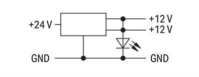 WAGO 859-805 DC/DC Konvertör 24VDC Giriş Gerilimi 12VDC Çıkış Gerilimi 0.5A Çıkış Akımı 2.50mm² Gri