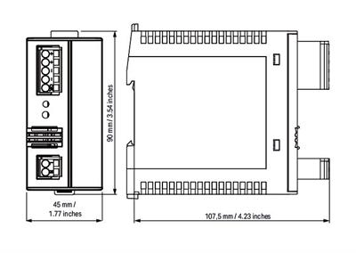WAGO 787-1606  Anahtarlamalı Mod Güç Kaynağı Klasik 1 Fazlı 24VDC Çıkış Gerilimi 2A Çıkış Akımı NEC Sınıf 2 DC OK Sinyali