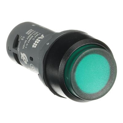 1SFA619102R1112 CP3-11G-10 1NA Yeşil Işıklı Yaylı Buton Çıkık Kafalı