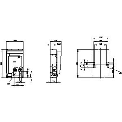 3NP1143-1DA10 250A 3P NH-BIÇAKLI Sigortalı Yük Ayırıcı Boy 0/1 Önden Tespitli