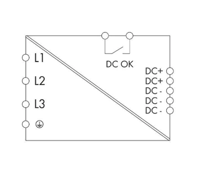 Wago 787-740 3 faz Giriş AC 325V 575V 24 VDC/12.5A Standart Epsitron Güç Kaynağı
