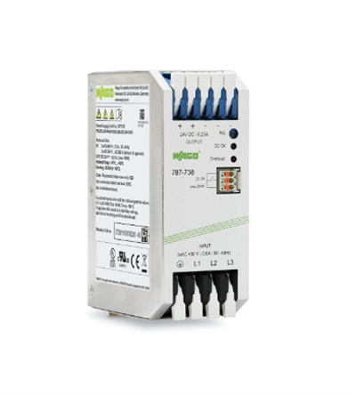 Wago 787-738 3 faz Giriş AC 325V 575V24 VDC/6.25A Standart Epsitron Güç Kaynağı