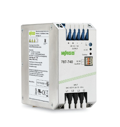 Wago 787-740 3 faz Giriş AC 325V 575V 24 VDC/12.5A Standart Epsitron Güç Kaynağı