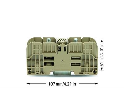 WAGO 884-3500  Pabuç Bağlantılı Klemens 35 Mm² 2 Pabuç Bağlantılı Cıvata M6 Bej