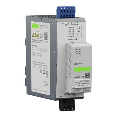 WAGO 2787-2135   Güç kaynağı Pro2 1 Fazlı 12VDC Çıkış gerilimi 15A Çıkış akımı TopBoost + PowerBoost İletişim yeteneği