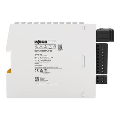 WAGO 787-3668 Elektronik Devre Kesici 8 Kanallı 24VDC Giriş Gerilimi Ayarlanabilir 1 - 10A Sinyal Kontağı