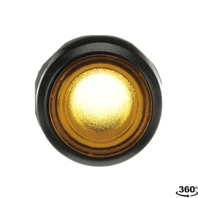 1SFA611100R1103 MP1-11Y Sarı Işıklı Yaylı Buton Kafası Düz Kafalı