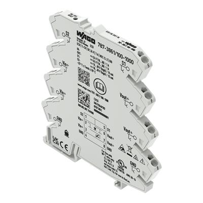 WAGO  787-3861/100-1000  Elektronik Devre Kesici 1 Kanallı 24VDC Giriş Gerilimi 1A  NEC Sınıf 2 Sinyal Kontağı