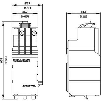 3VA9908-0BB25 208...277VAC(50/60Hz) / 220...250VDC 3VA1/2 için UVR- Düşük Gerilim 