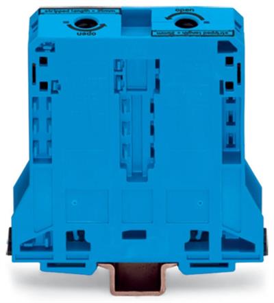 WAGO 285-194  2 İletkenli Geçiş Klemensi 95 Mm Sadece Dın 35 X 15 Ray İçin Mavi