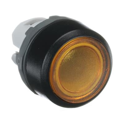 1SFA611100R1103 MP1-11Y Sarı Işıklı Yaylı Buton Kafası Düz Kafalı