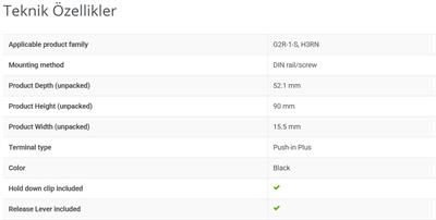 P2RF-05-PU G2R-1-S için 5 pinli, Push-in Plus terminalli, röle tutuculu, DIN ray