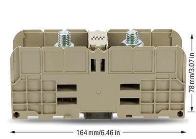 WAGO 884-1800  Pabuç Bağlantılı Klemens 185 Mm² 2 Pabuç Bağlantılı Cıvata M12 İle Bej