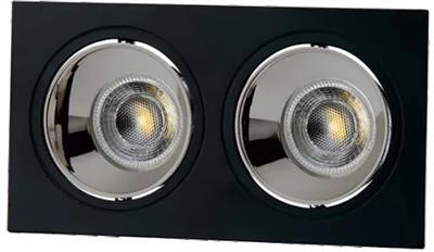 CT-5054 JAGUAR İKİLİ SİYAH-PLATİN MODERN DEKORATİF SPOT