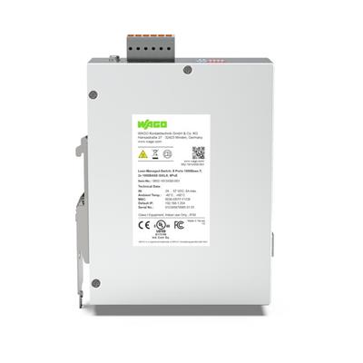 WAGO 852-1813/000-001  Lean Managed Switch 8 Port 1000Base-T 2-Slot 1000Base-SX/LX 8xEthernet Üzerinden Güç