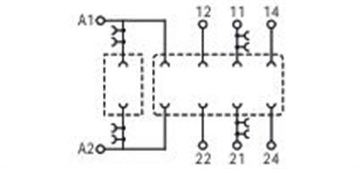 WAGO 788-103   Röle soketi 2 değişken kontak  25mm temel röleler için Gri 