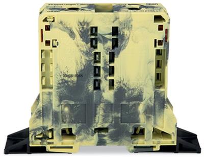 WAGO 285-187 2 İletkenli Geçiş Klemensi 95 Mm² Sabitleme Flanşlı Koyu Gri-Sarı