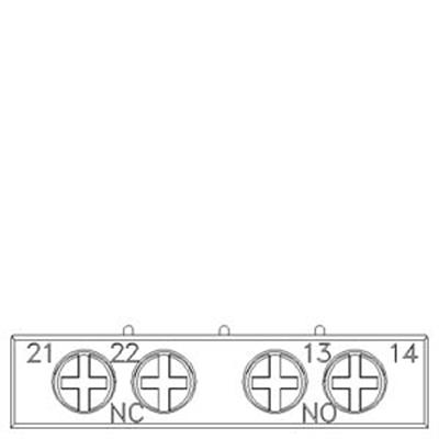3RV2901-1E 1NA+1NK Yardımcı Kontak Yatay 3RV2 SIRIUS İçin