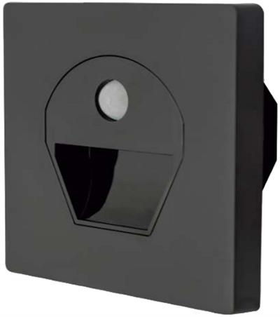 CT-5170B - SİYAH KASA SENSÖRLÜ LEDLİ KORİDOR ARMATÜRÜ (BEYAZ IŞIK)