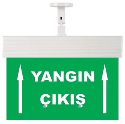 YANGIN ÇIKIŞ YUKARI İKİ OK ACİL AYDINLATMA ARM. 