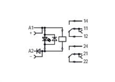 WAGO 788-312/003-000   Röle Modülü Nominal Giriş Gerilimi 24VDC 2 Değişken Kontak Sınırlayıcı Sürekli Akım 8A Kırmızı Durum Göstergesi Modül Genişliği 15mm