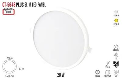 CT-5648G PLUS 20W AYARLANABİLİR SPOT