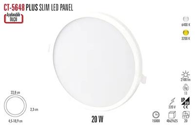 CT-5648B PLUS 20W AYARLANABİLİR SPOT