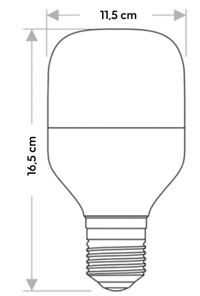 CT 4263G 45W 3200K TORCH LED AMPUL E27 (GÜNIŞIĞI)
